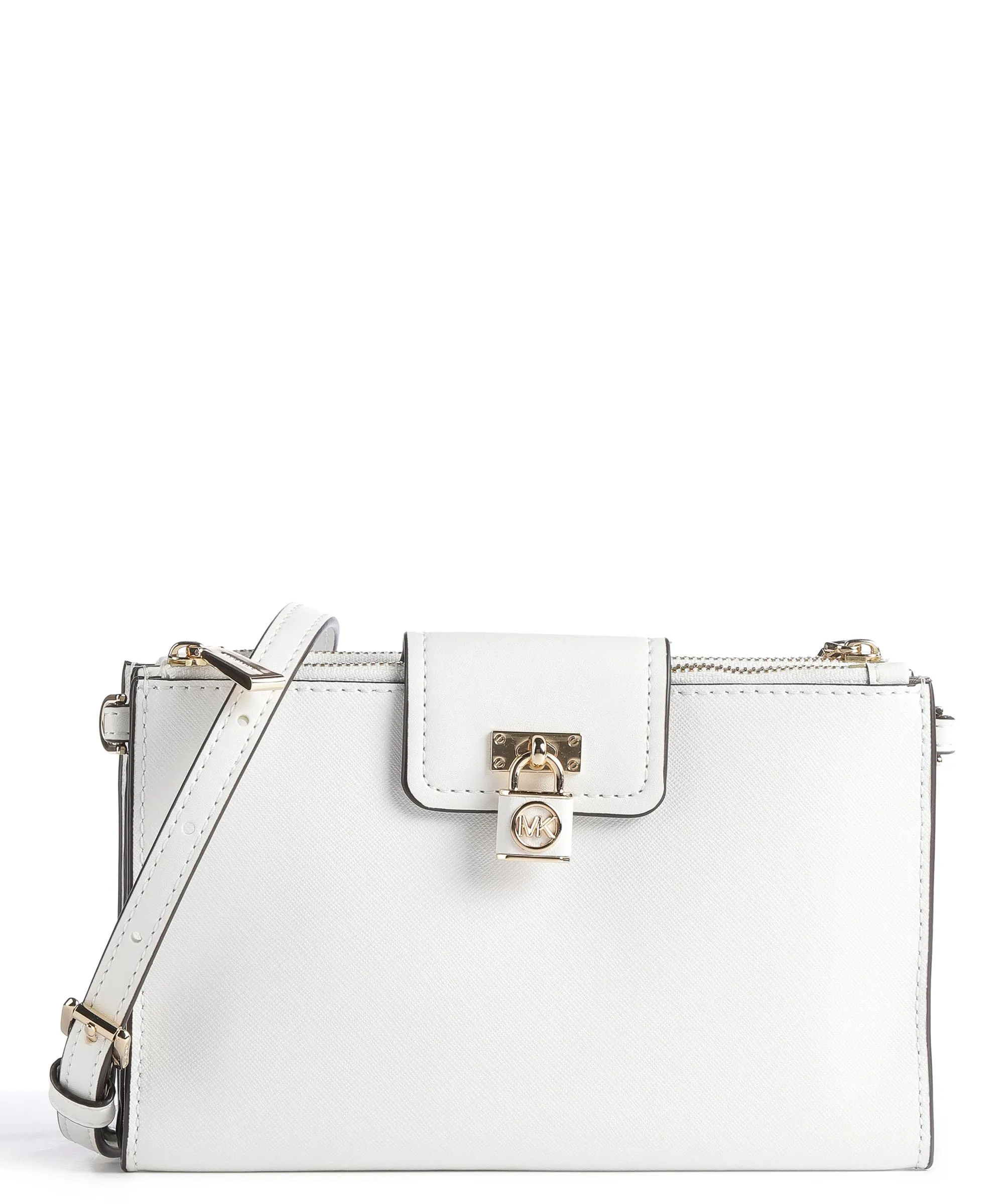  Michael Kors Ruby Borsa a tracolla pelle di vacchetta saffiano bianco  