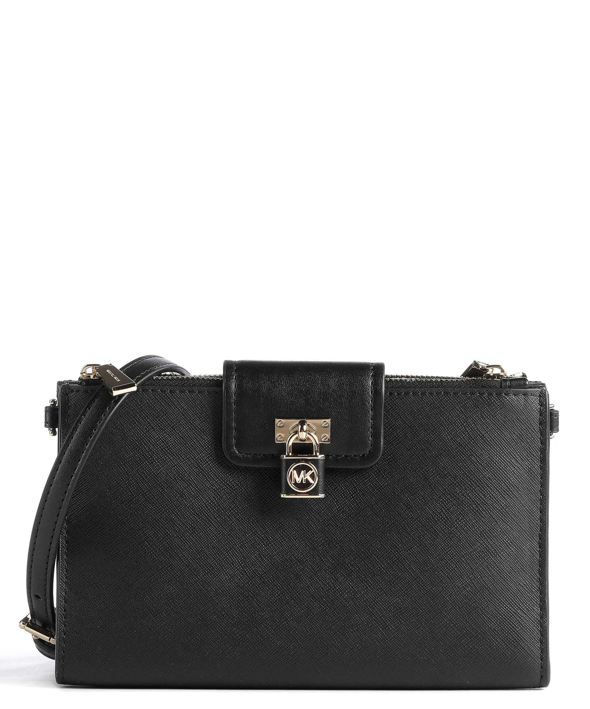  Michael Kors Ruby Borsa a tracolla pelle di vacchetta saffiano nero  
