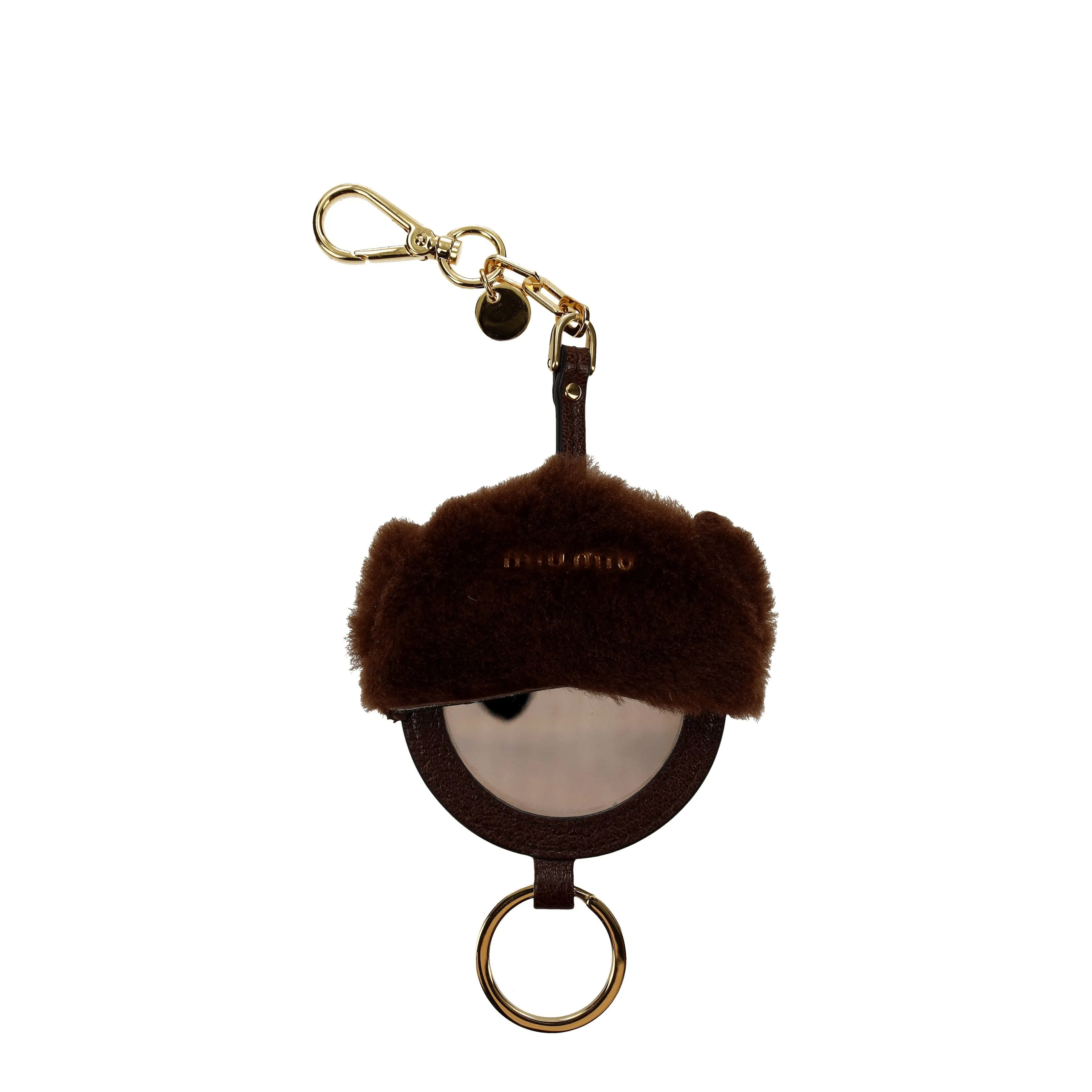 Miu Miu Portachiavi Donna Pelliccia Marrone