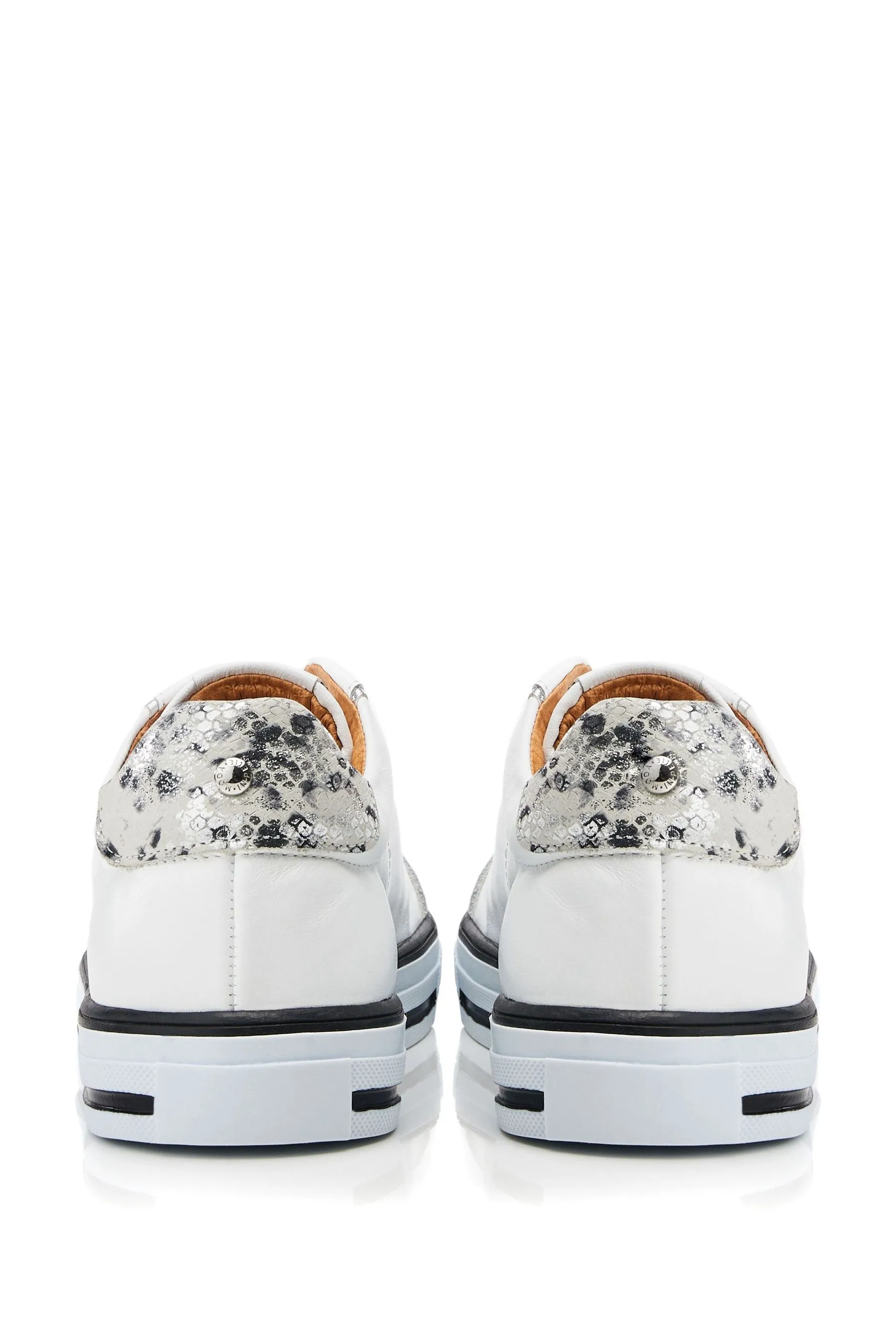 Moda in Pelle Benni Elastic Slip On Foxing Sole Scarpe da ginnastica    