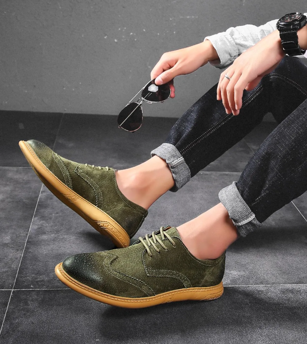 Moda uomo Bullock scarpe in pelle scarpe casual taglia 38 46 scarpe casual da uomo