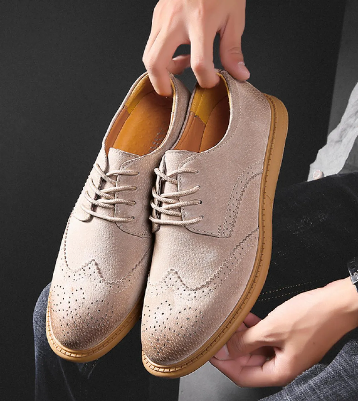 Moda uomo Bullock scarpe in pelle scarpe casual taglia 38 46 scarpe casual da uomo