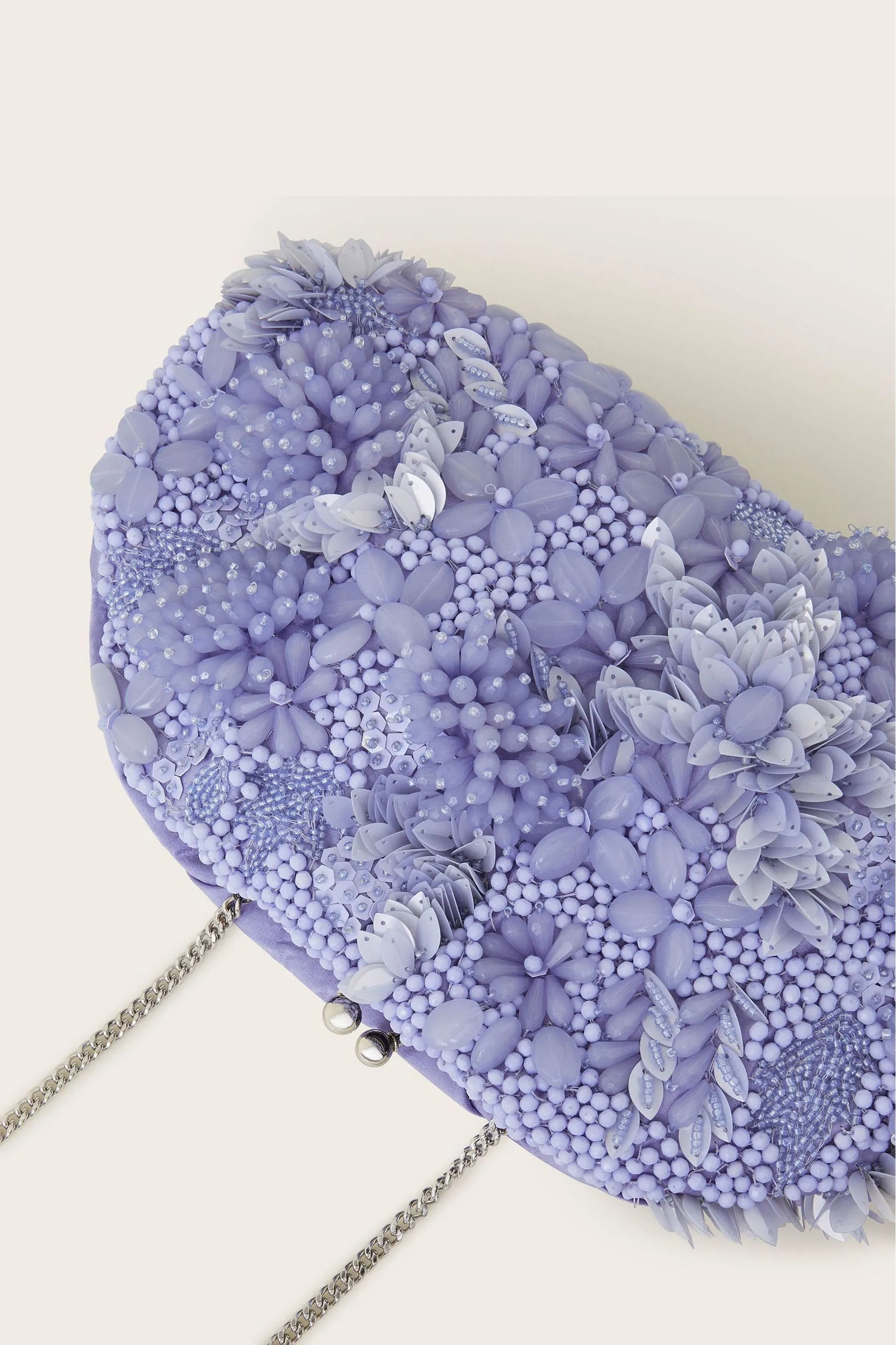 Monsoon - Pochette da Floreale decorata a mano