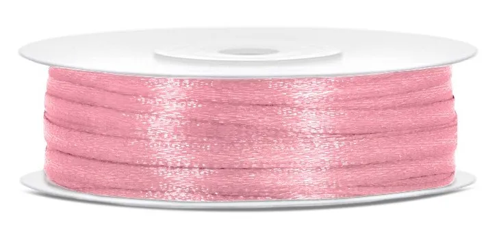 Nastro regalo rosa satinato 50m x 3mm