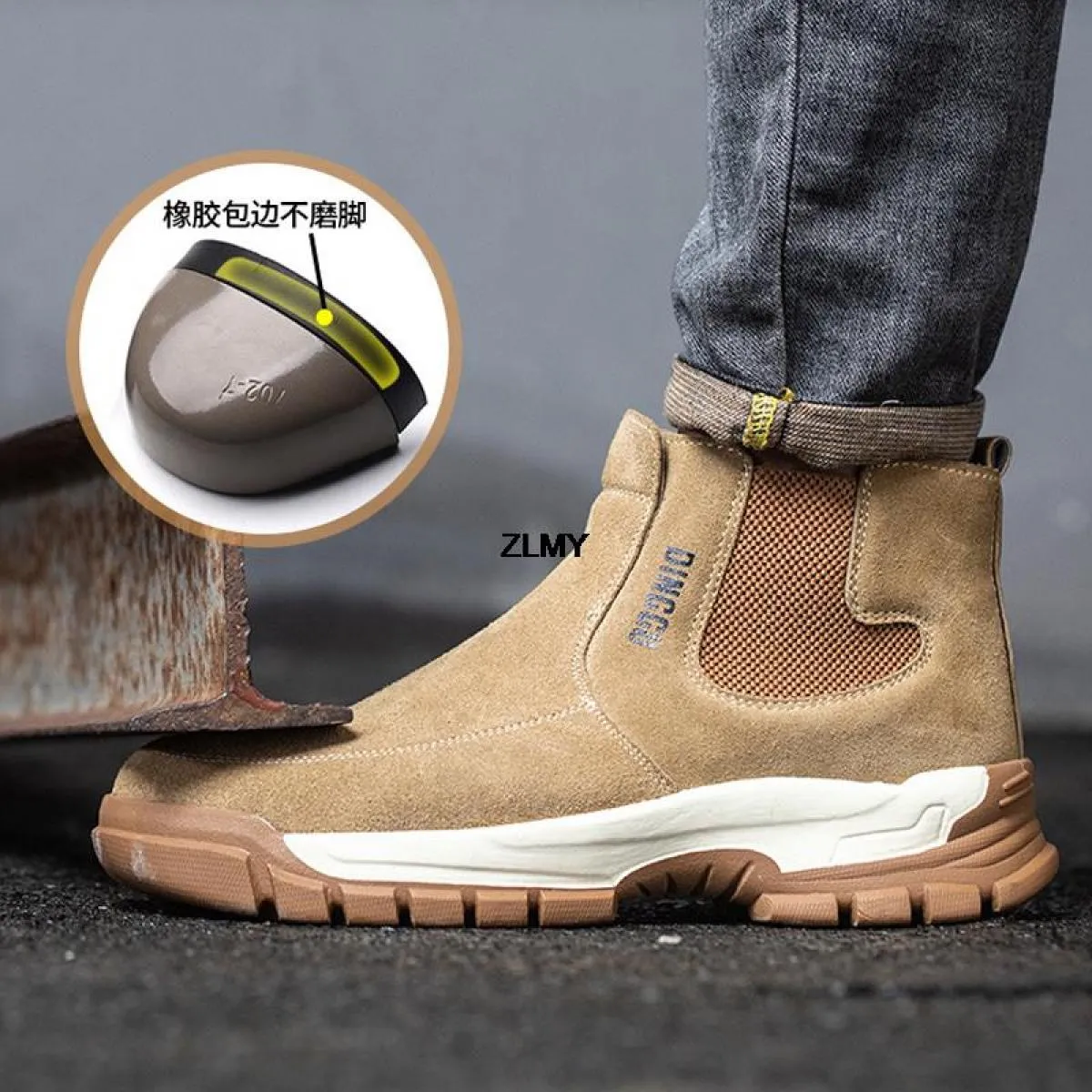 Nuove scarpe antinfortunistiche antiscintilla da uomo Scarpe da saldatore a prova di puntura con punta in acciaio Antismash Cost