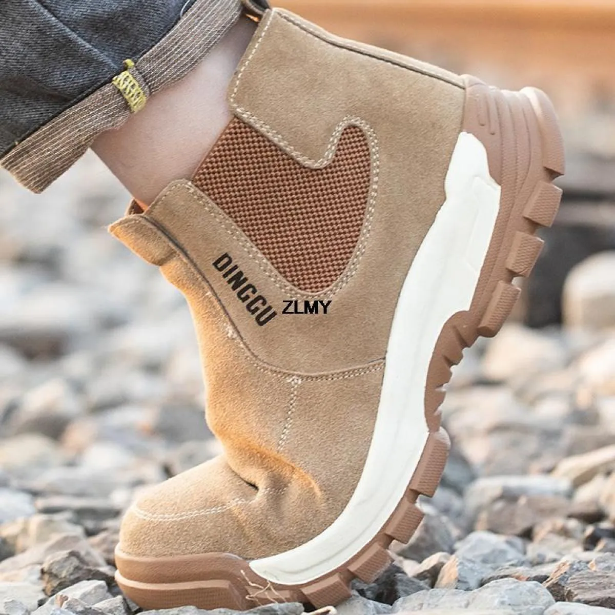 Nuove scarpe antinfortunistiche antiscintilla da uomo Scarpe da saldatore a prova di puntura con punta in acciaio Antismash Cost