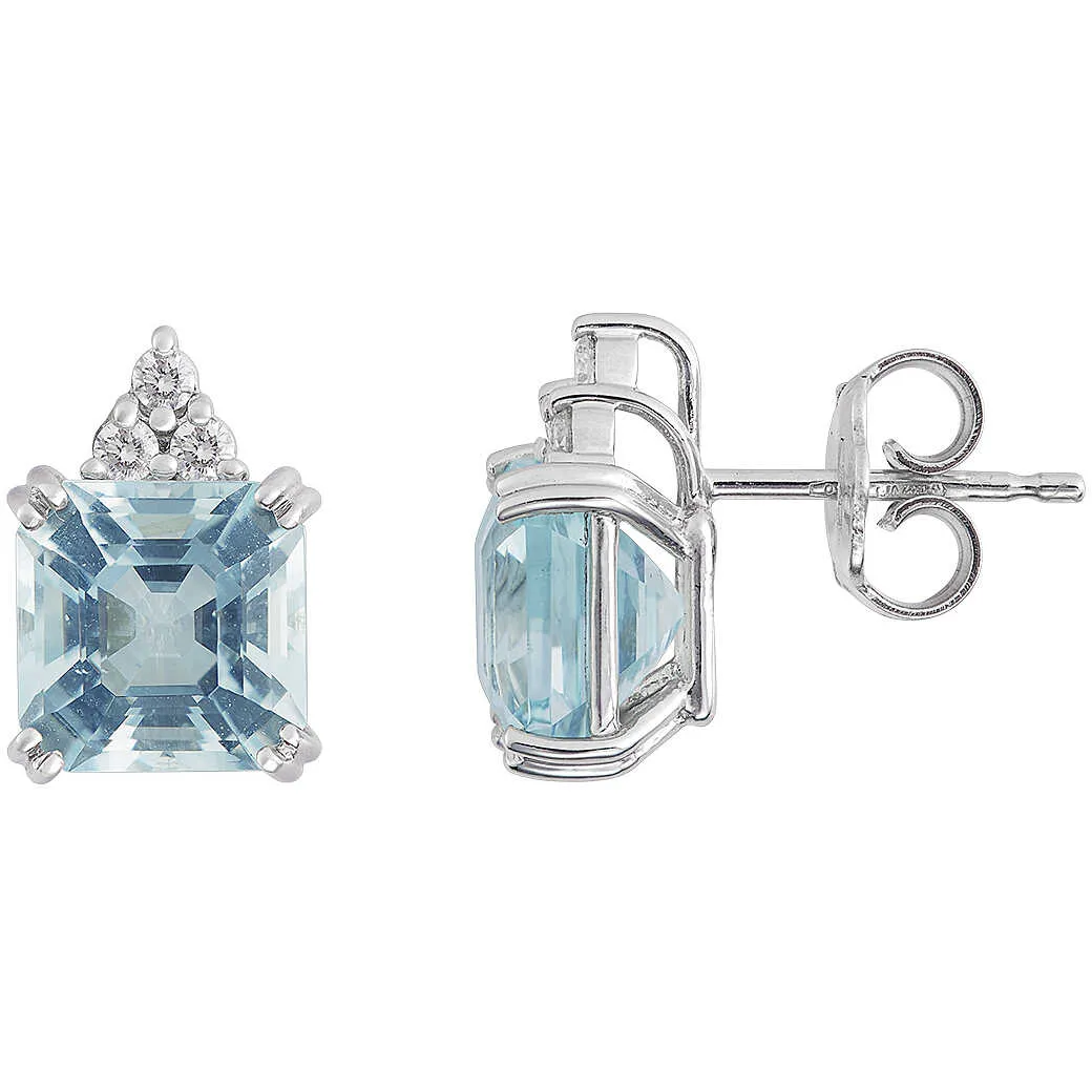orecchini A Lobo oro Bianco Comete Azzurra prestige