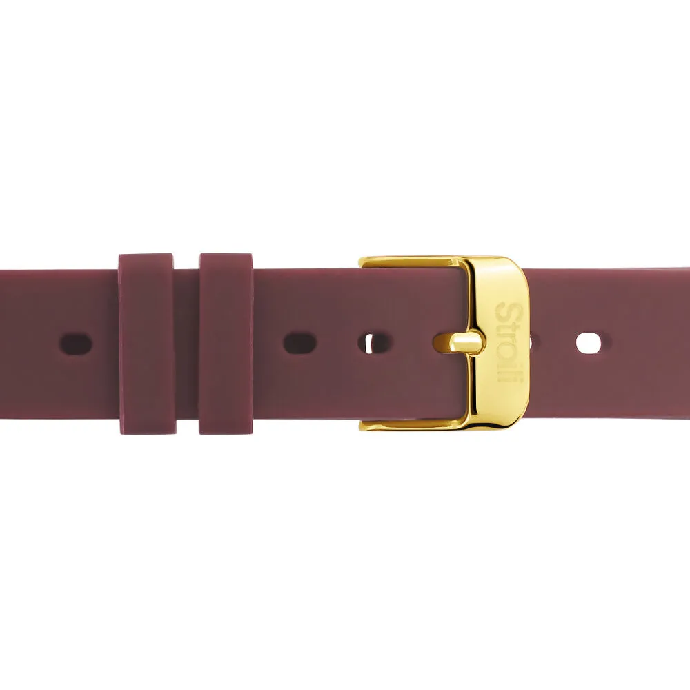 Orologio Al Quarzo Stroili Marsiglia Cassa Rotonda Resina Bordeaux 33 mm Quadrante Bordeaux Cinturino Silicone Bordeaux