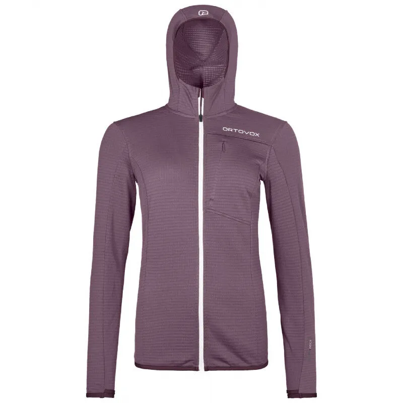 Ortovox Fleece Light Grid Hooded Jkt - Giacca in pile - Donna