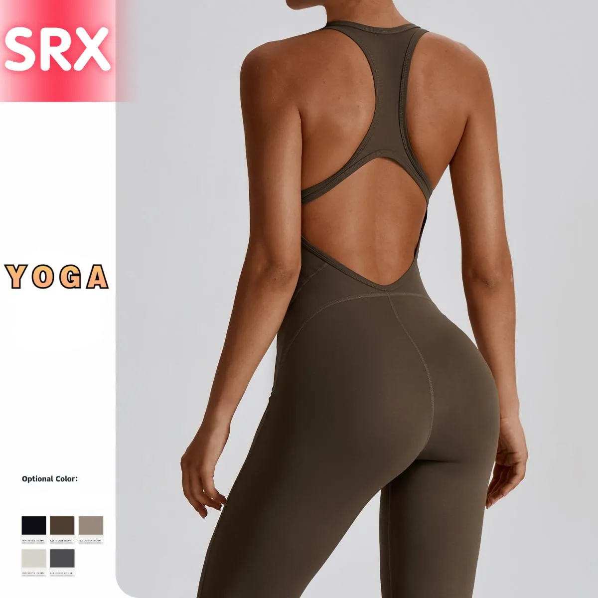 Pagliaccetto da palestra Tuta da yoga senza schienale Tuta sportiva da fitness Abbigliamento sportivo Tuta da donna Burrosa morb
