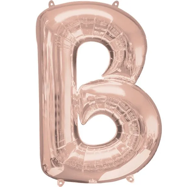 Palloncino foil lettera B oro rosa 41 cm