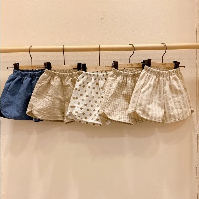 Pantaloncino estivo in cotone per bambini in stile coreano