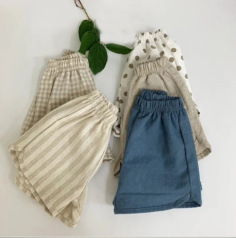 Pantaloncino estivo in cotone per bambini in stile coreano