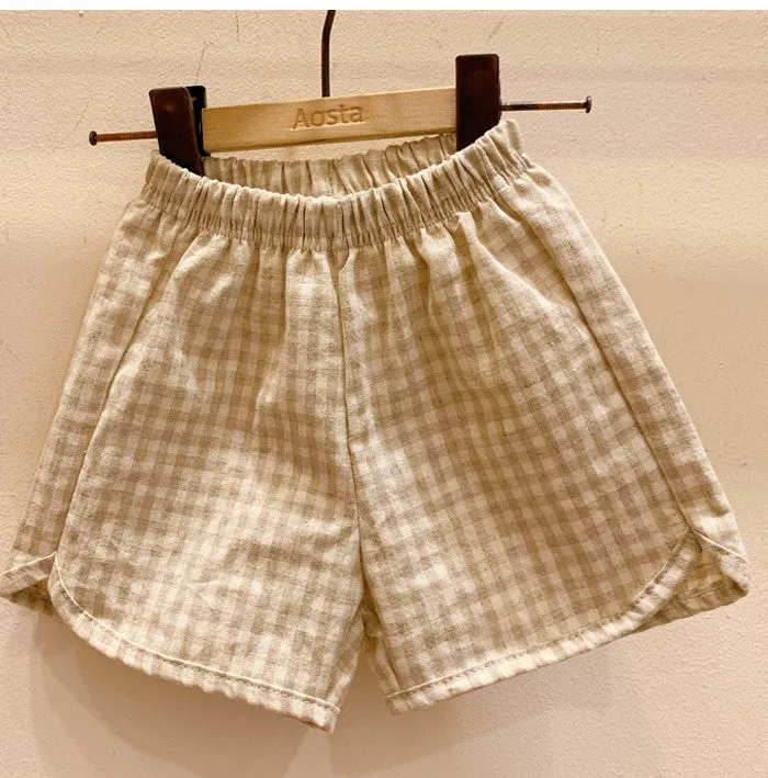 Pantaloncino estivo in cotone per bambini in stile coreano