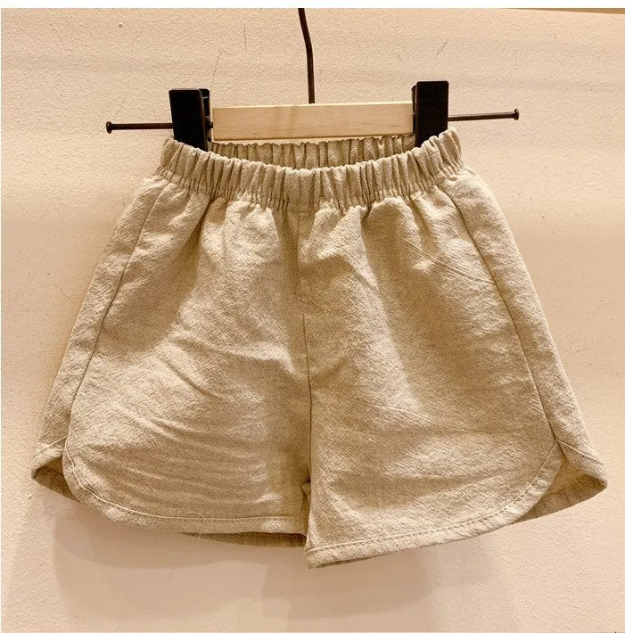 Pantaloncino estivo in cotone per bambini in stile coreano
