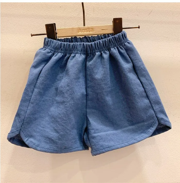 Pantaloncino estivo in cotone per bambini in stile coreano