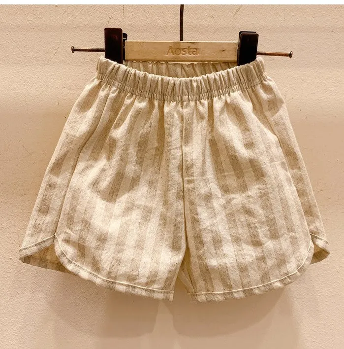 Pantaloncino estivo in cotone per bambini in stile coreano