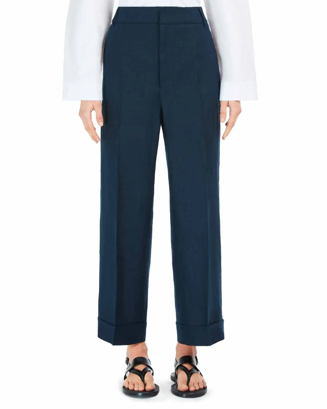 Pantalone Salix lino blu