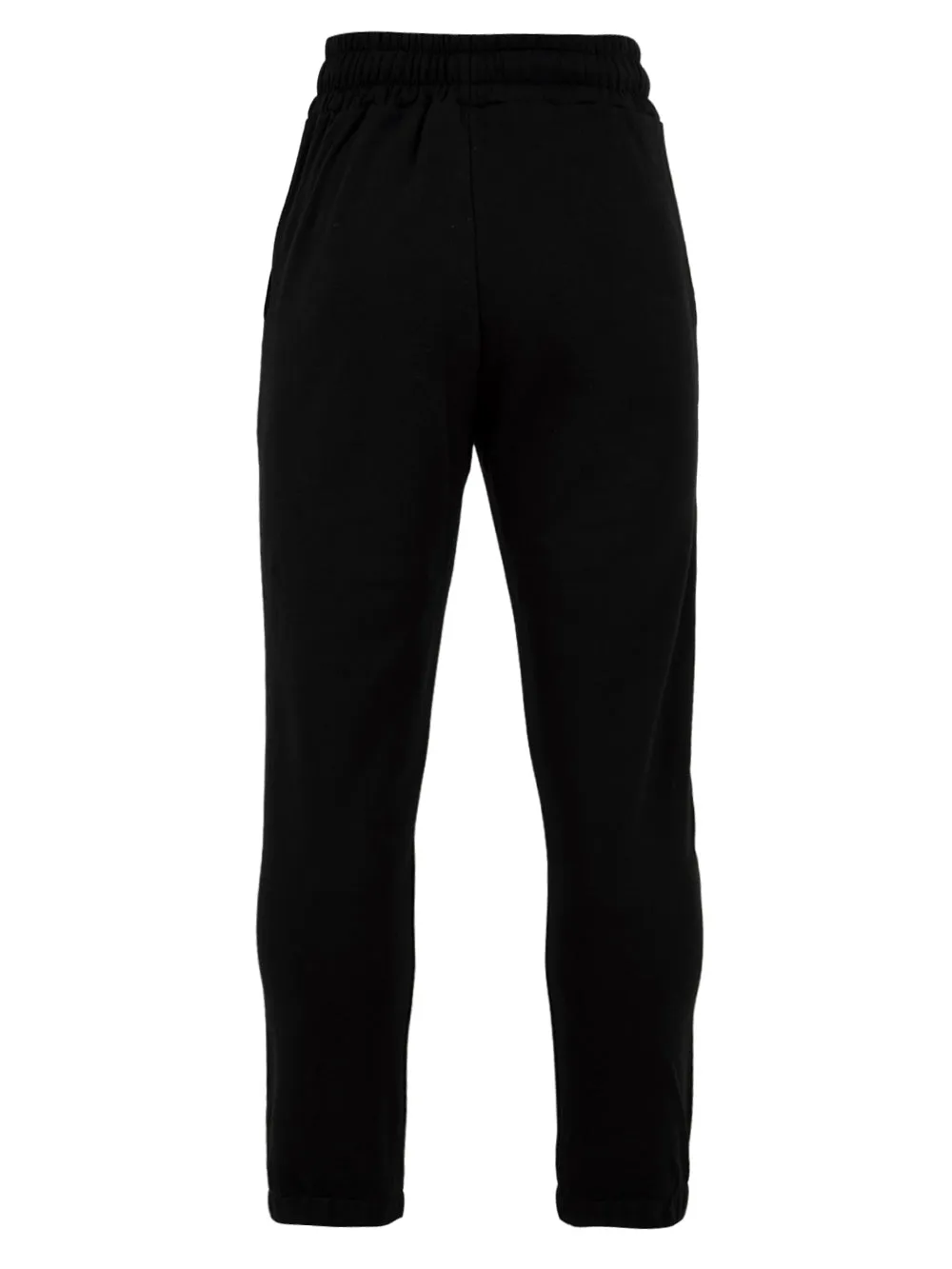 Pantalone tuta nero con logo in basso