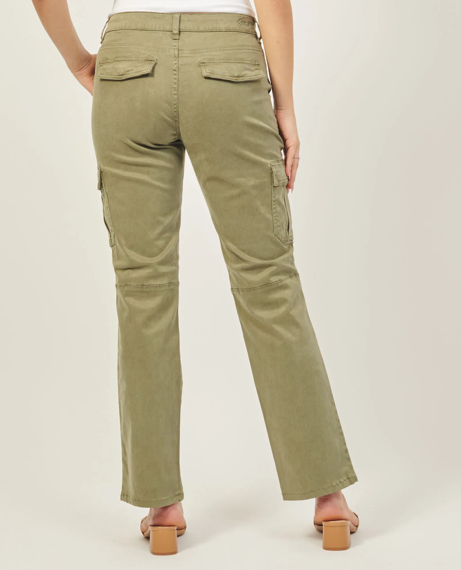 Pantaloni cargo Guess a vita media