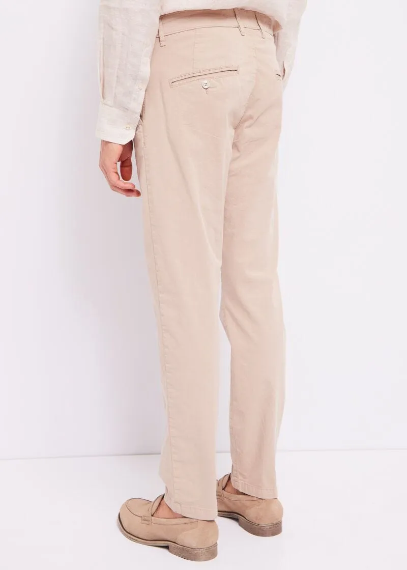 Pantaloni chino in gabardina