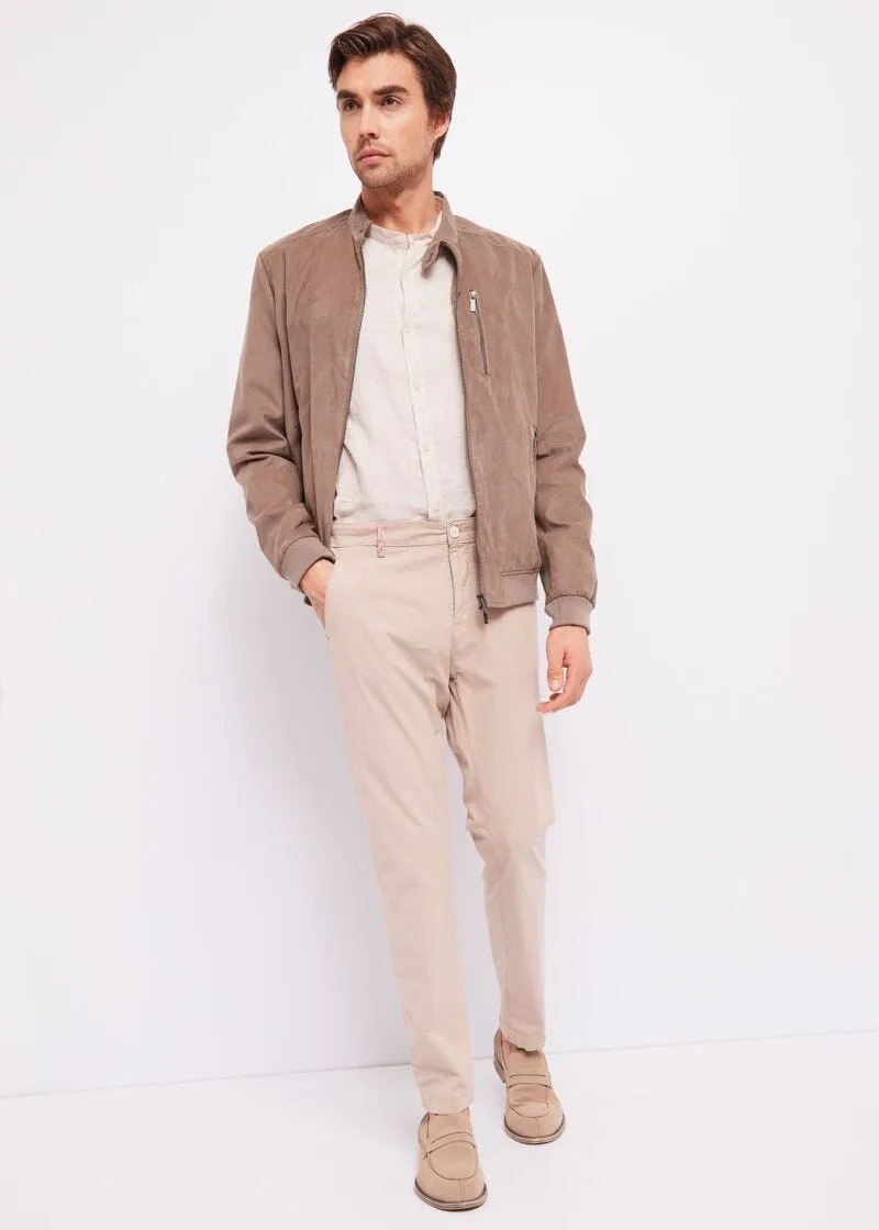 Pantaloni chino in gabardina