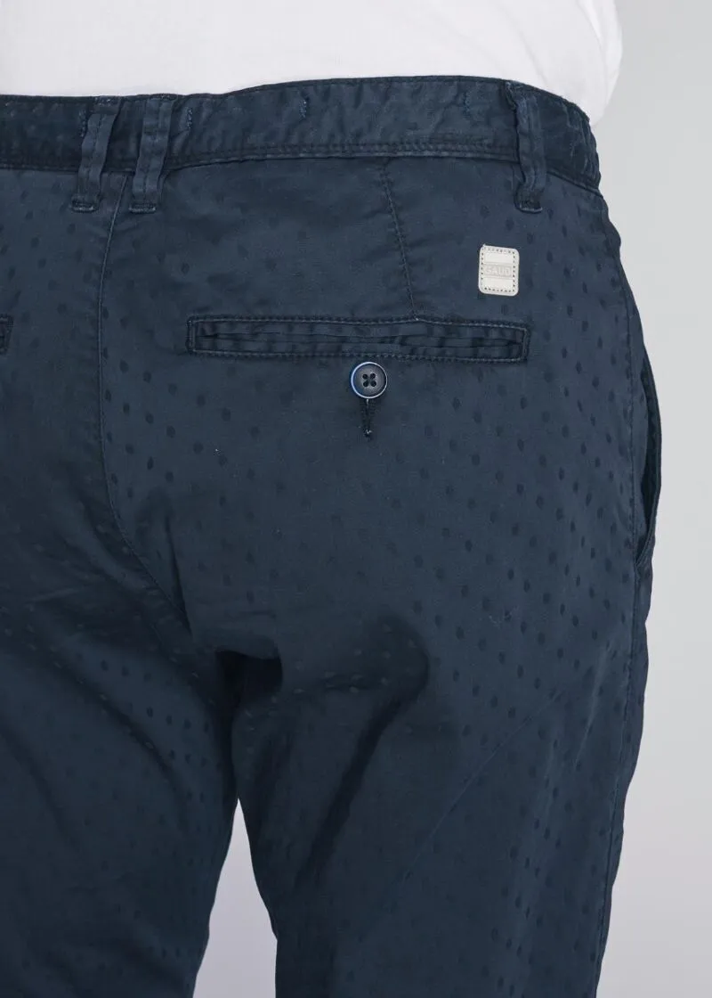 Pantaloni chino in jacquard