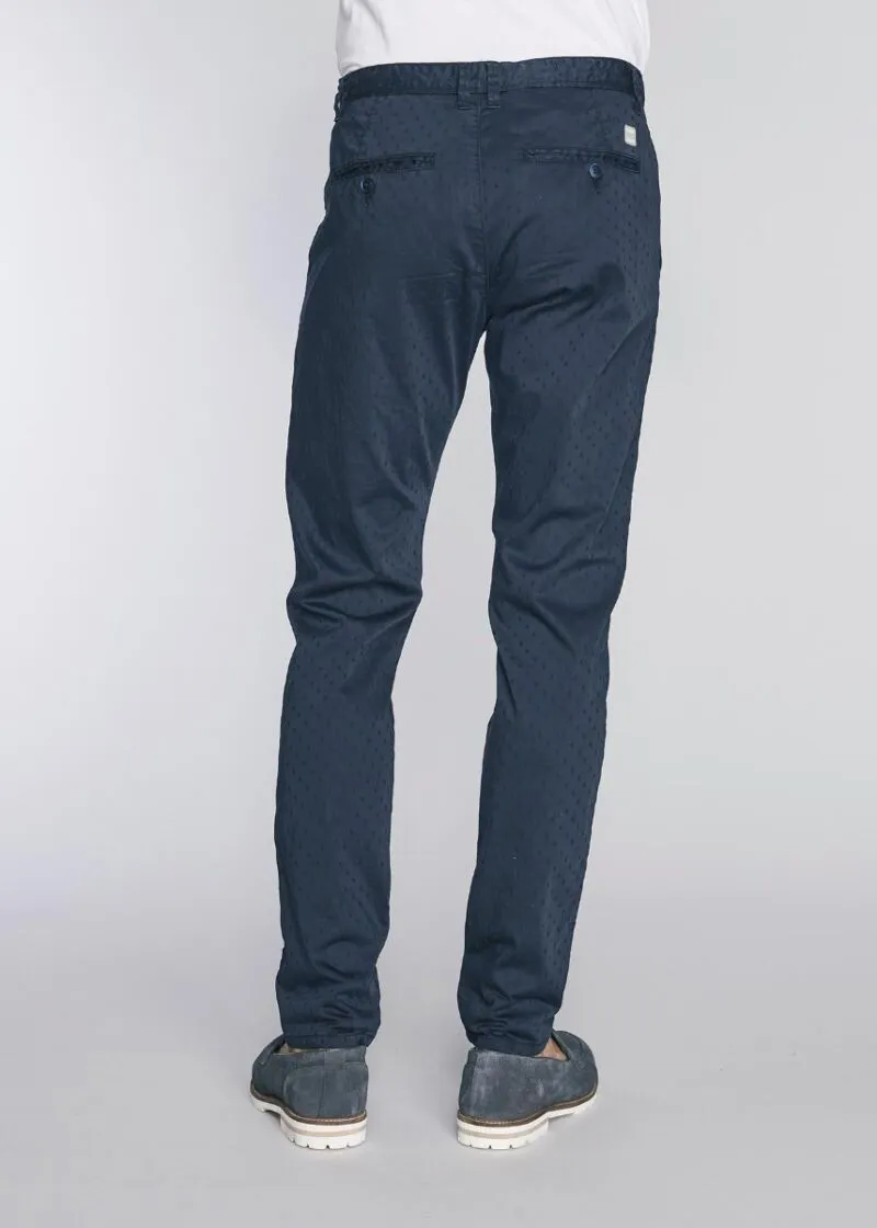 Pantaloni chino in jacquard
