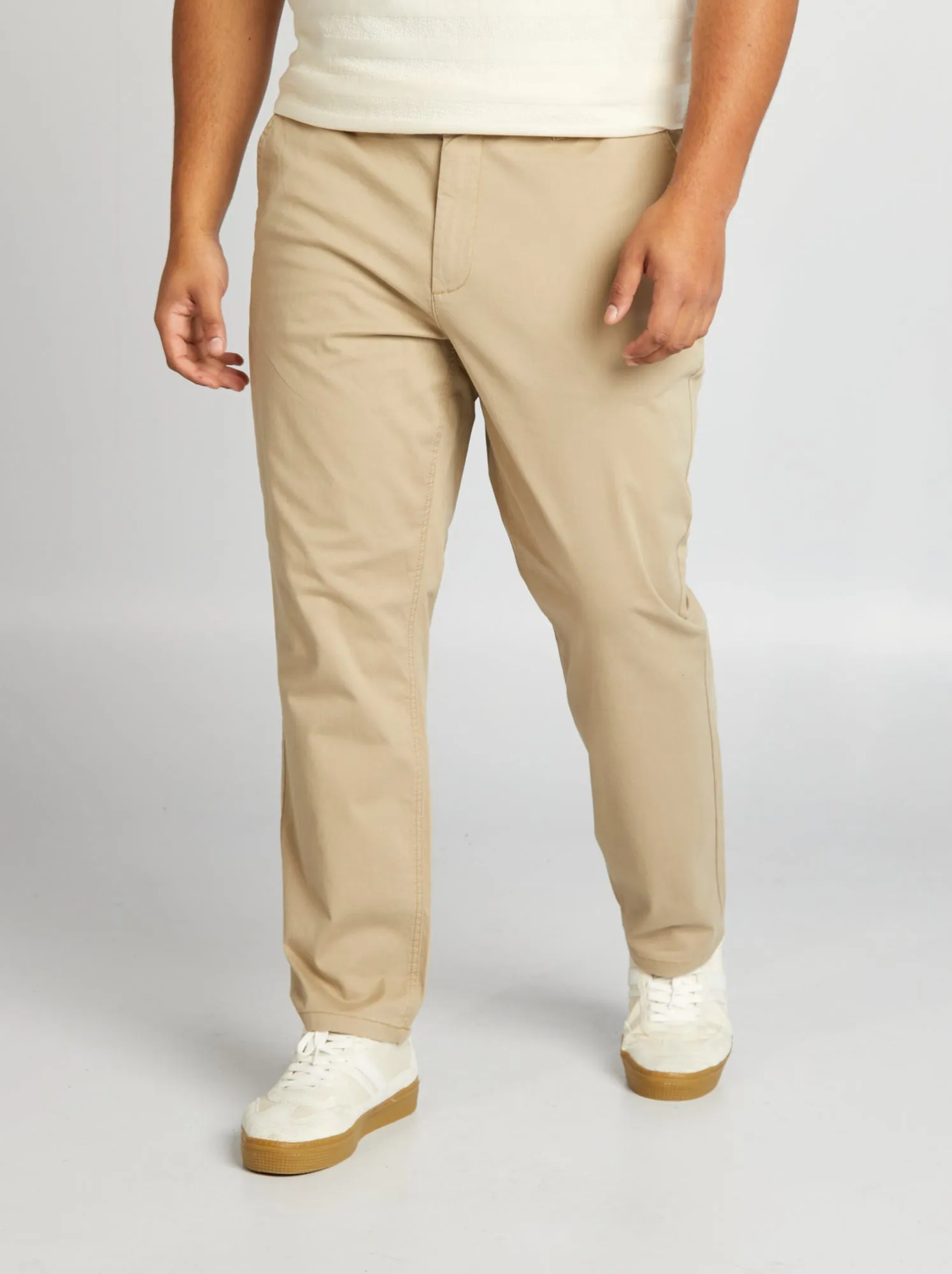 Pantaloni chino regular L32 - BEIGE