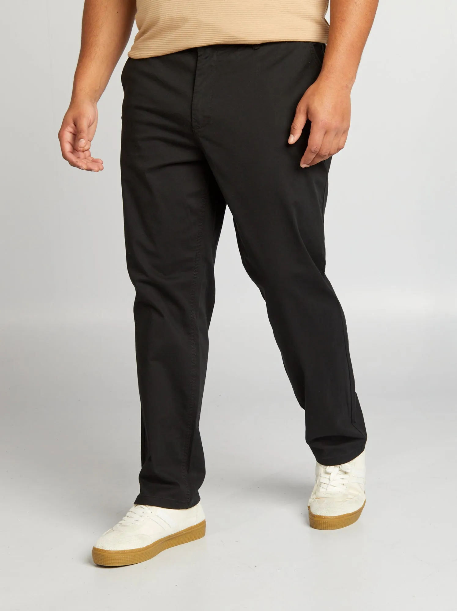 Pantaloni chino regular L32 - Nero