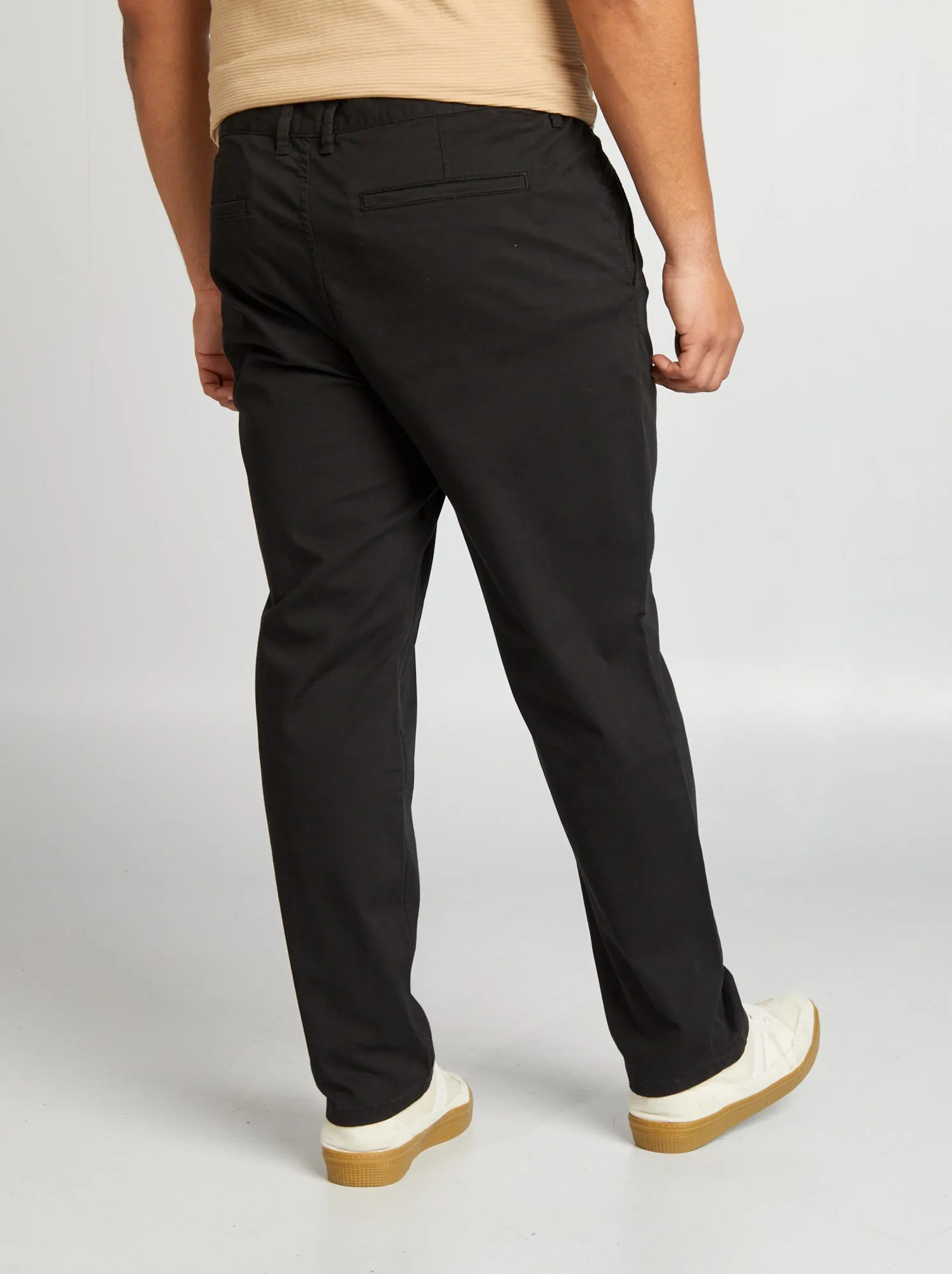 Pantaloni chino regular L32 - Nero