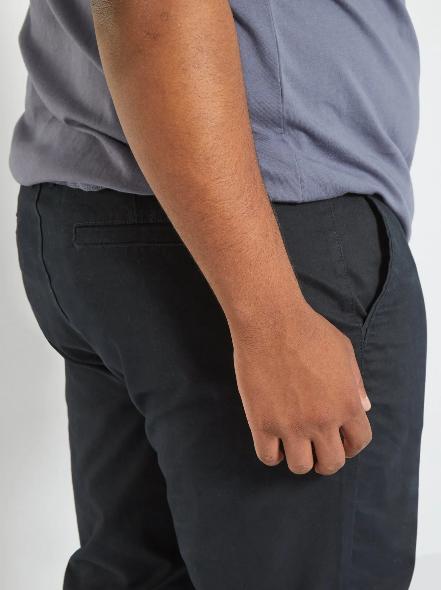 Pantaloni chino regular L32 - Nero