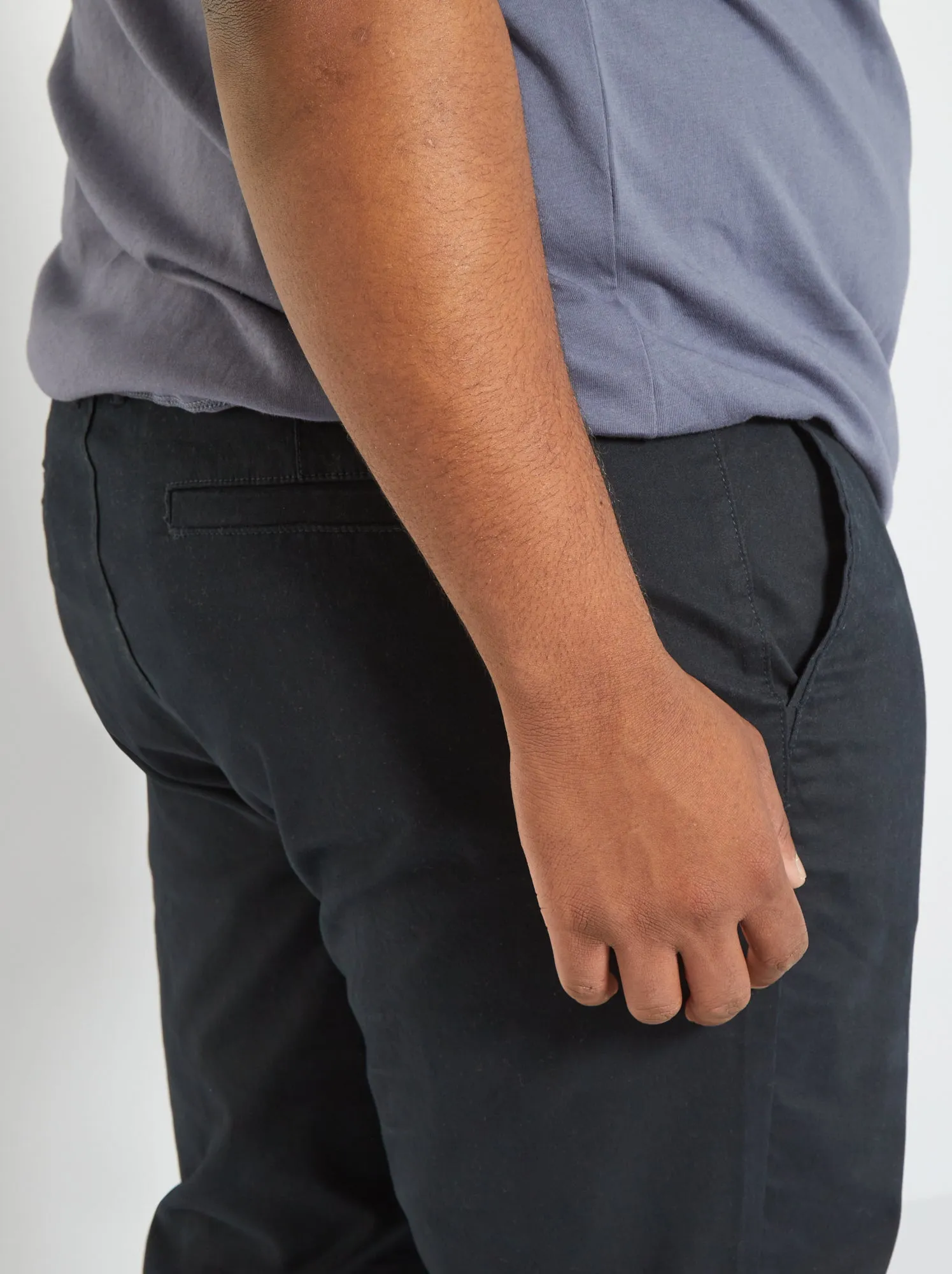 Pantaloni chino regular L34 - Nero