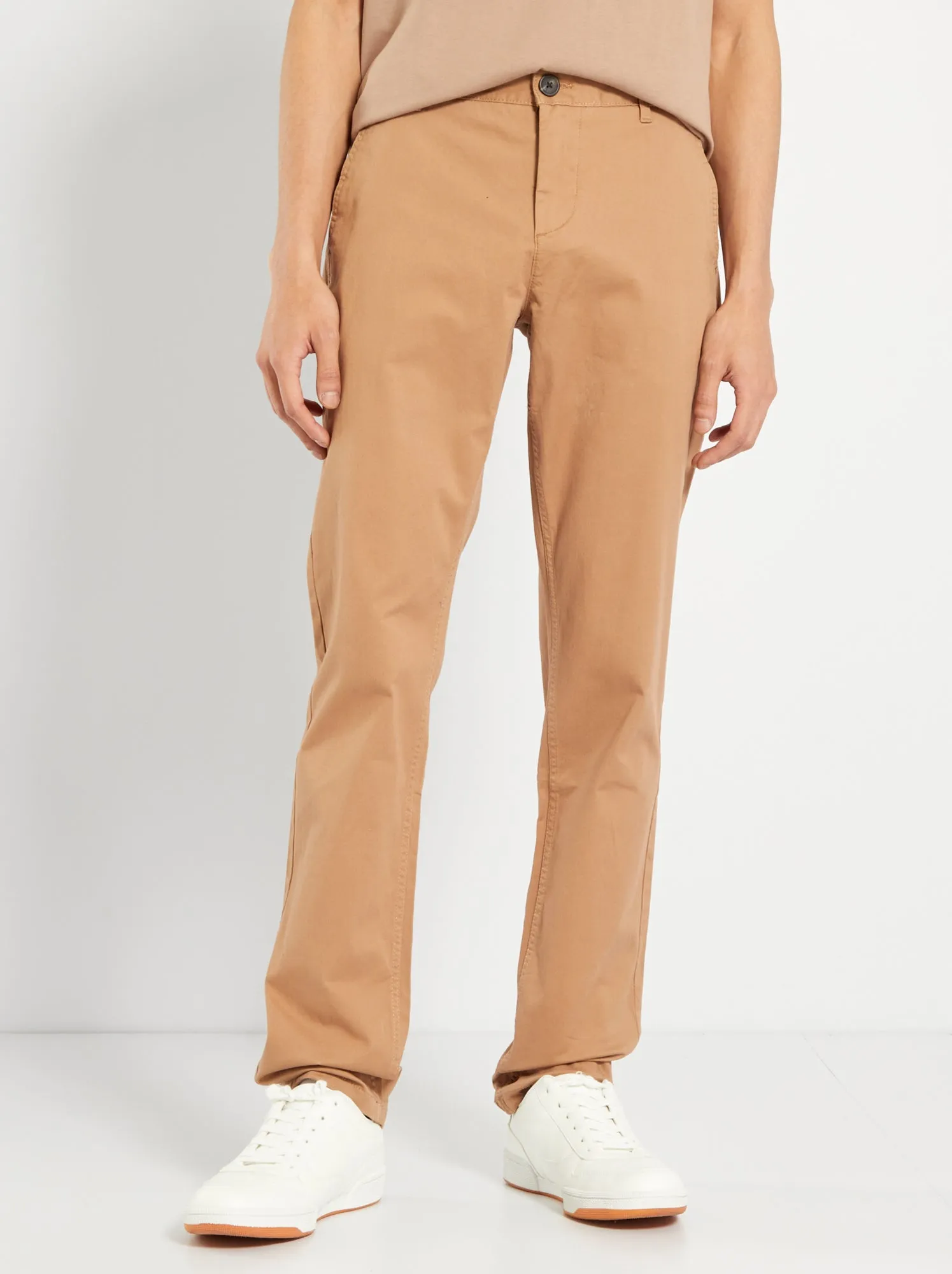 Pantaloni chino slim - L34 - BEIGE