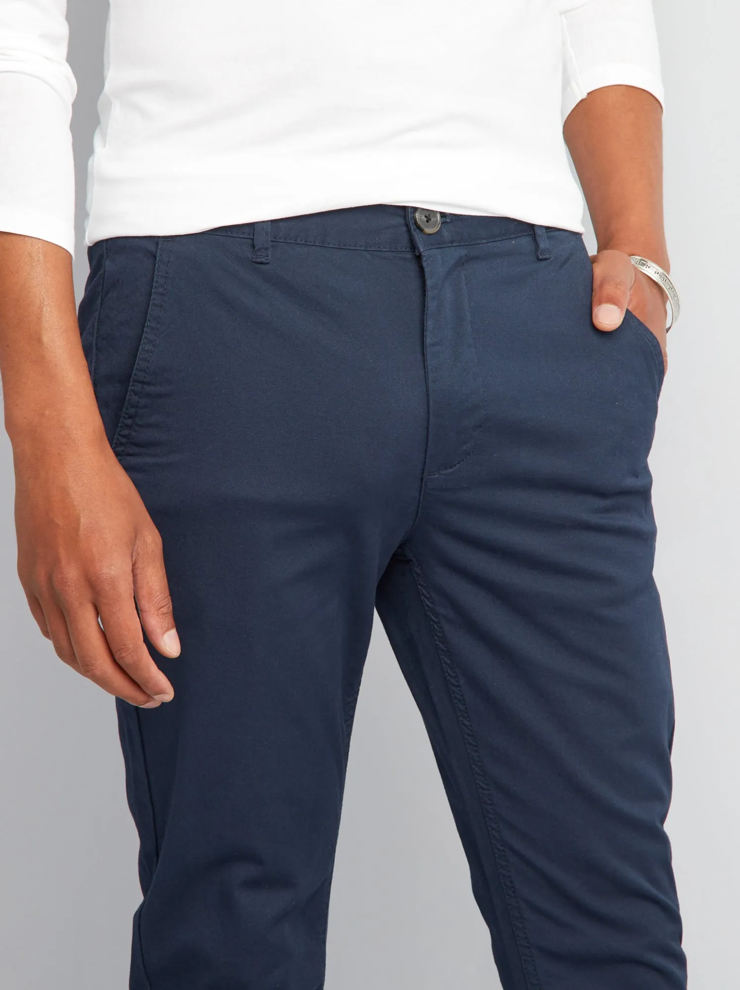 Pantaloni chino slim - L34 - blu