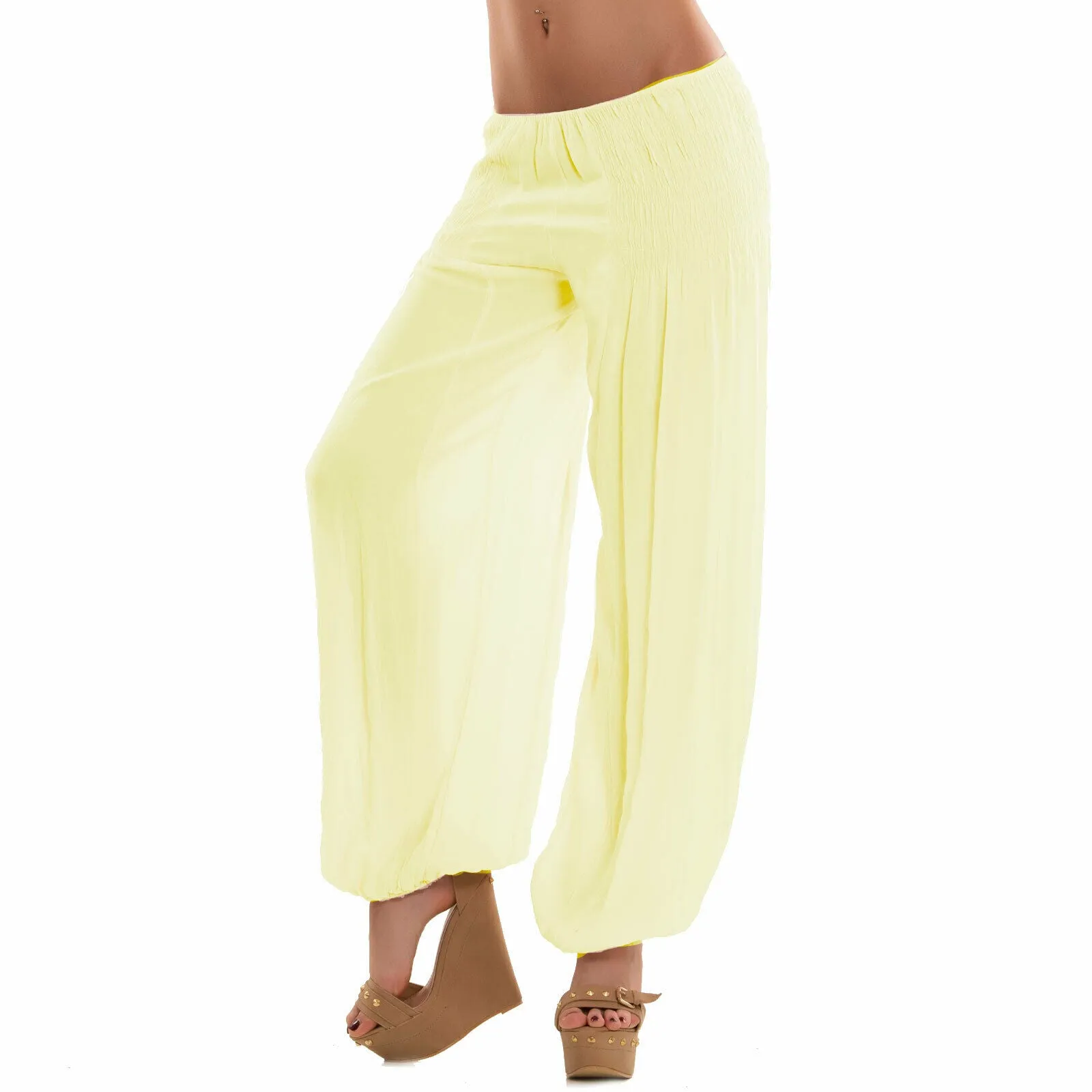 Pantaloni donna arricciati linea AS-5128