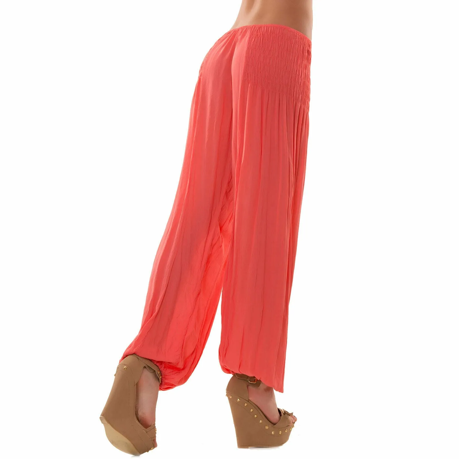 Pantaloni donna arricciati linea AS-5128