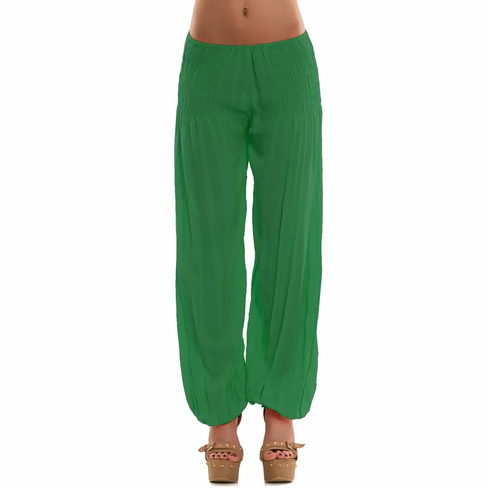 Pantaloni donna arricciati linea AS-5128