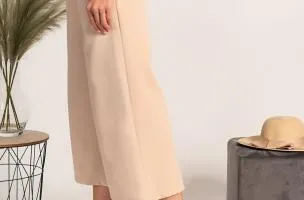 Pantaloni eleganti 7/8 Navolata, beige