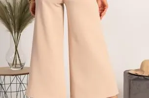 Pantaloni eleganti 7/8 Navolata, beige