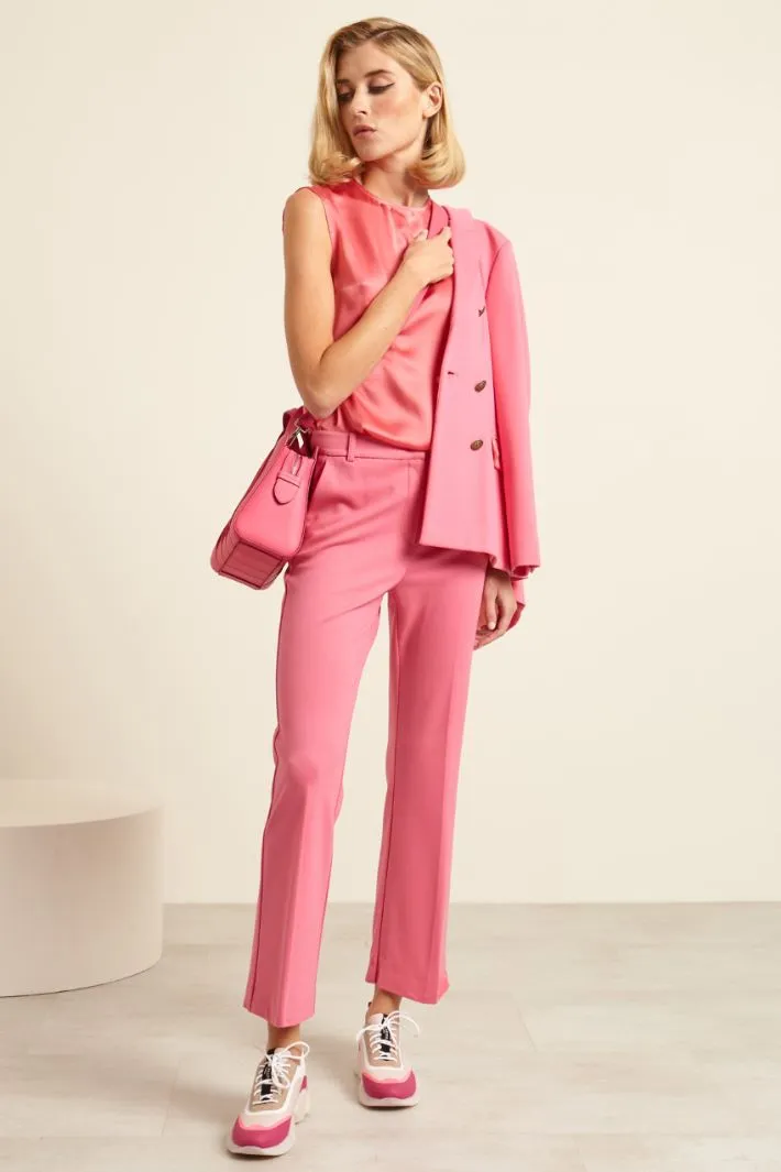 Pantaloni in jersey flare