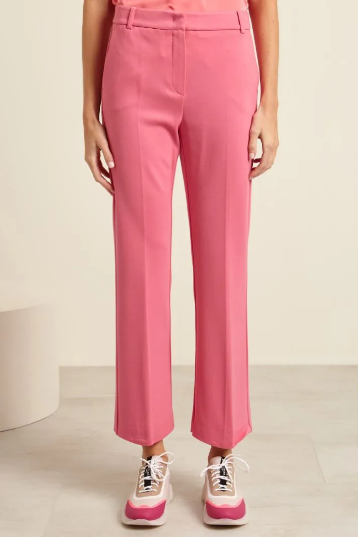 Pantaloni in jersey flare