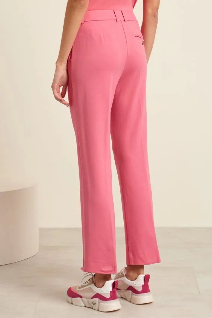 Pantaloni in jersey flare