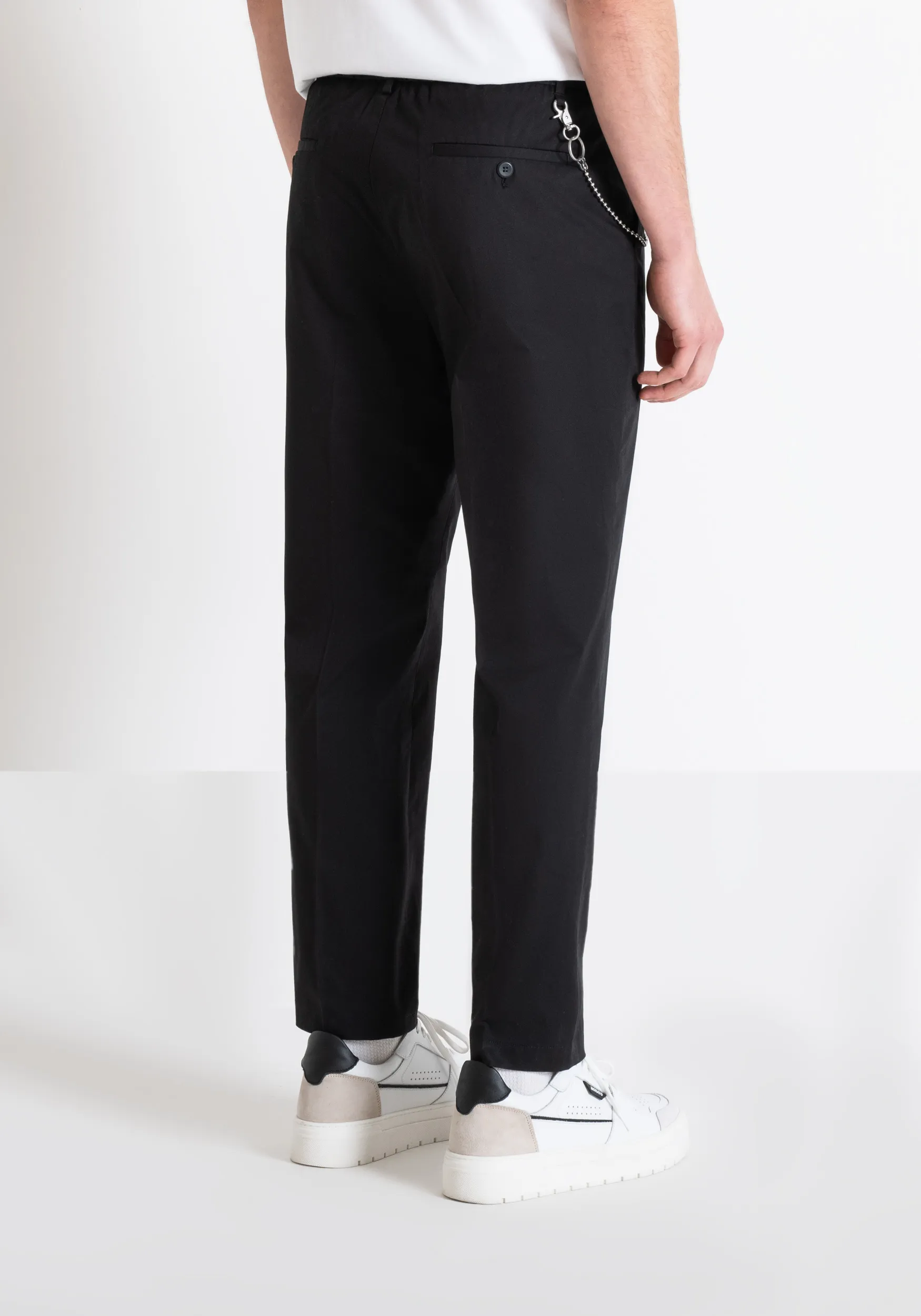 PANTALONI REGULAR FIT “ANDREAS” IN TWILL DI COTONE