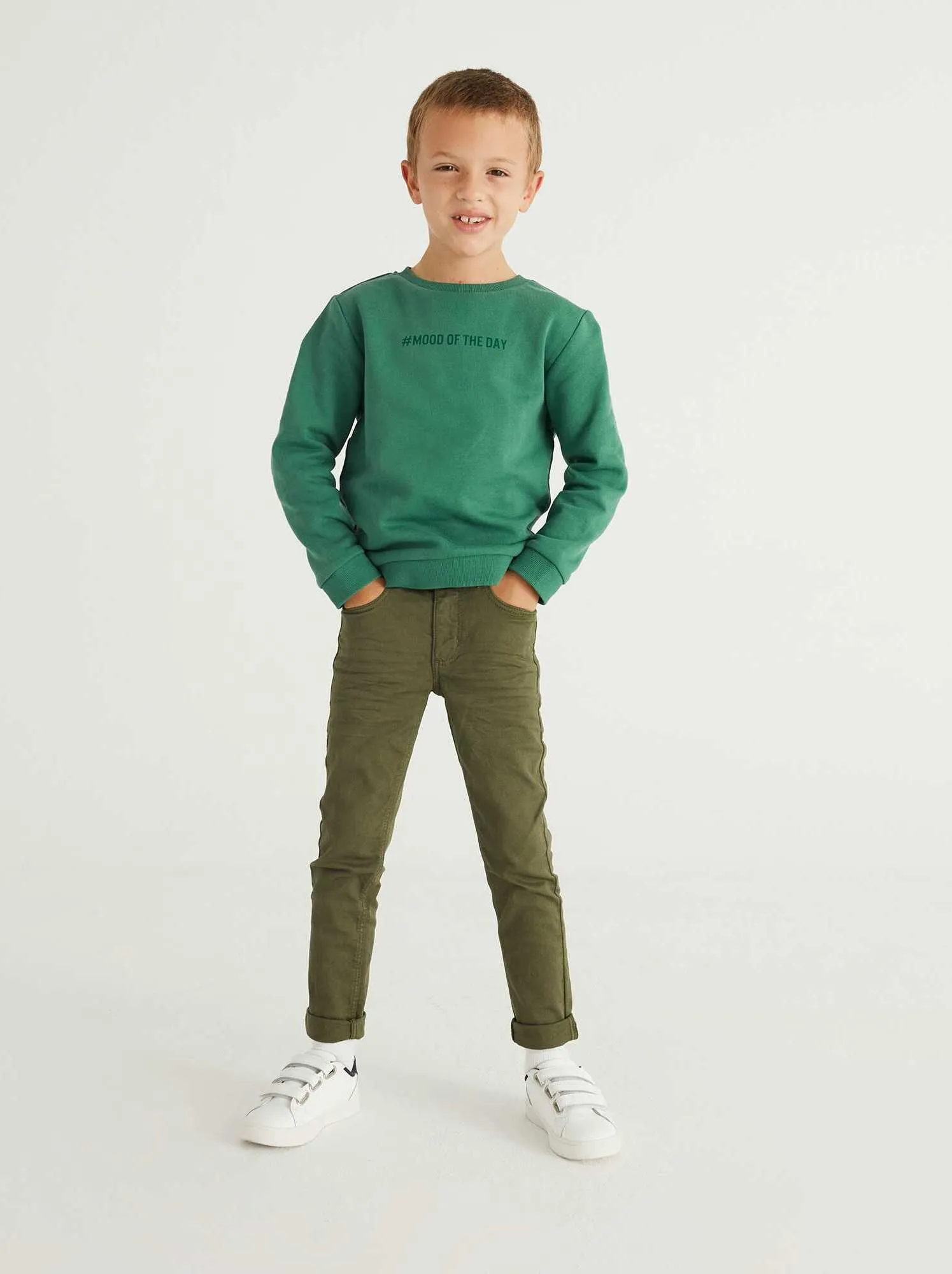 Pantaloni skinny cinque tasche - Verde