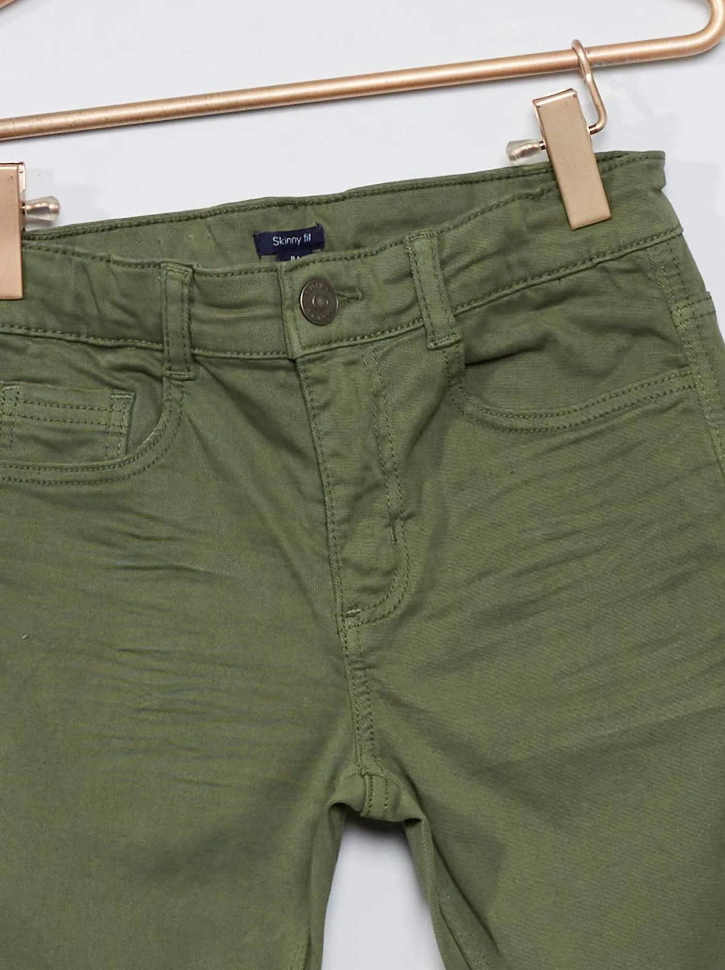Pantaloni skinny cinque tasche - Verde