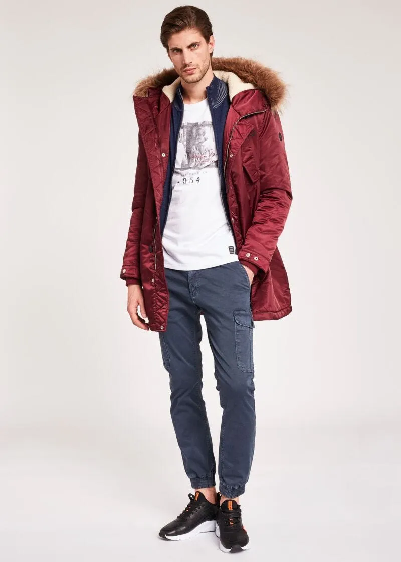 Pantaloni slim cargo