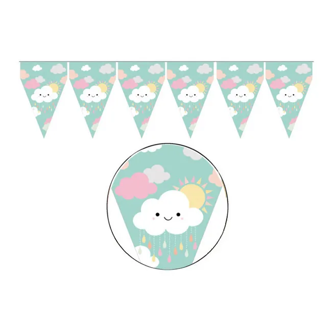 Pennant per feste con le nuvole