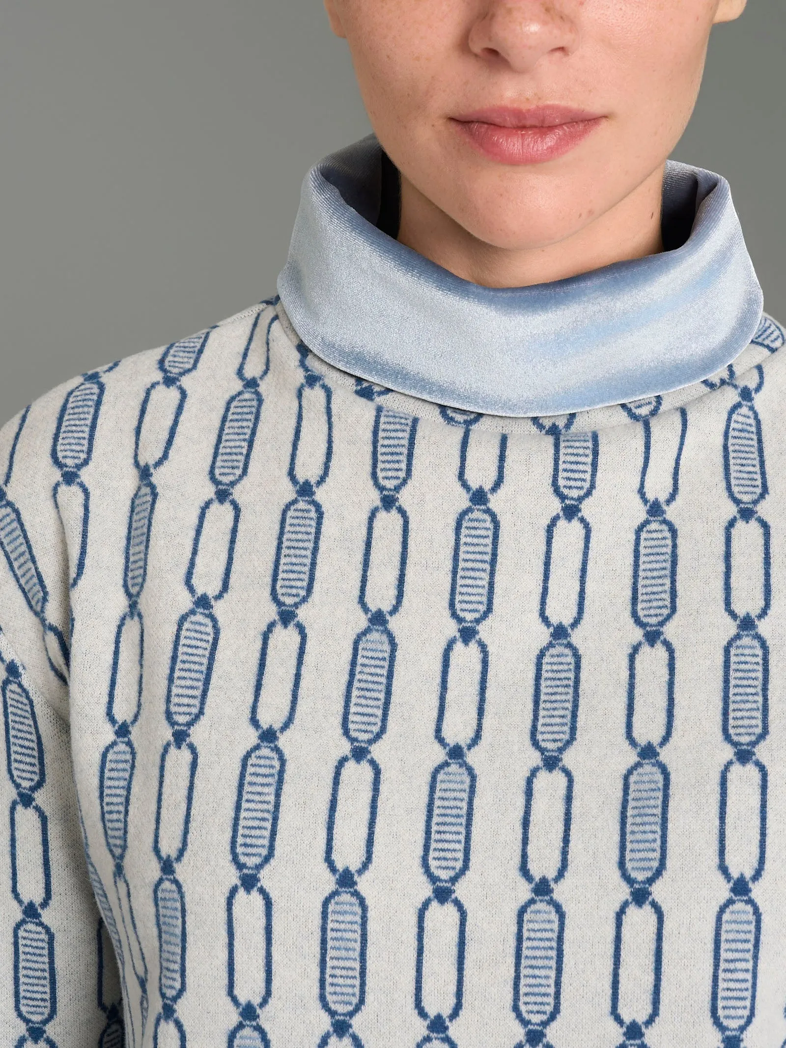 Pigiama con collo alto a vulcano in Cotton Eco Pile - Fant.Ottanio