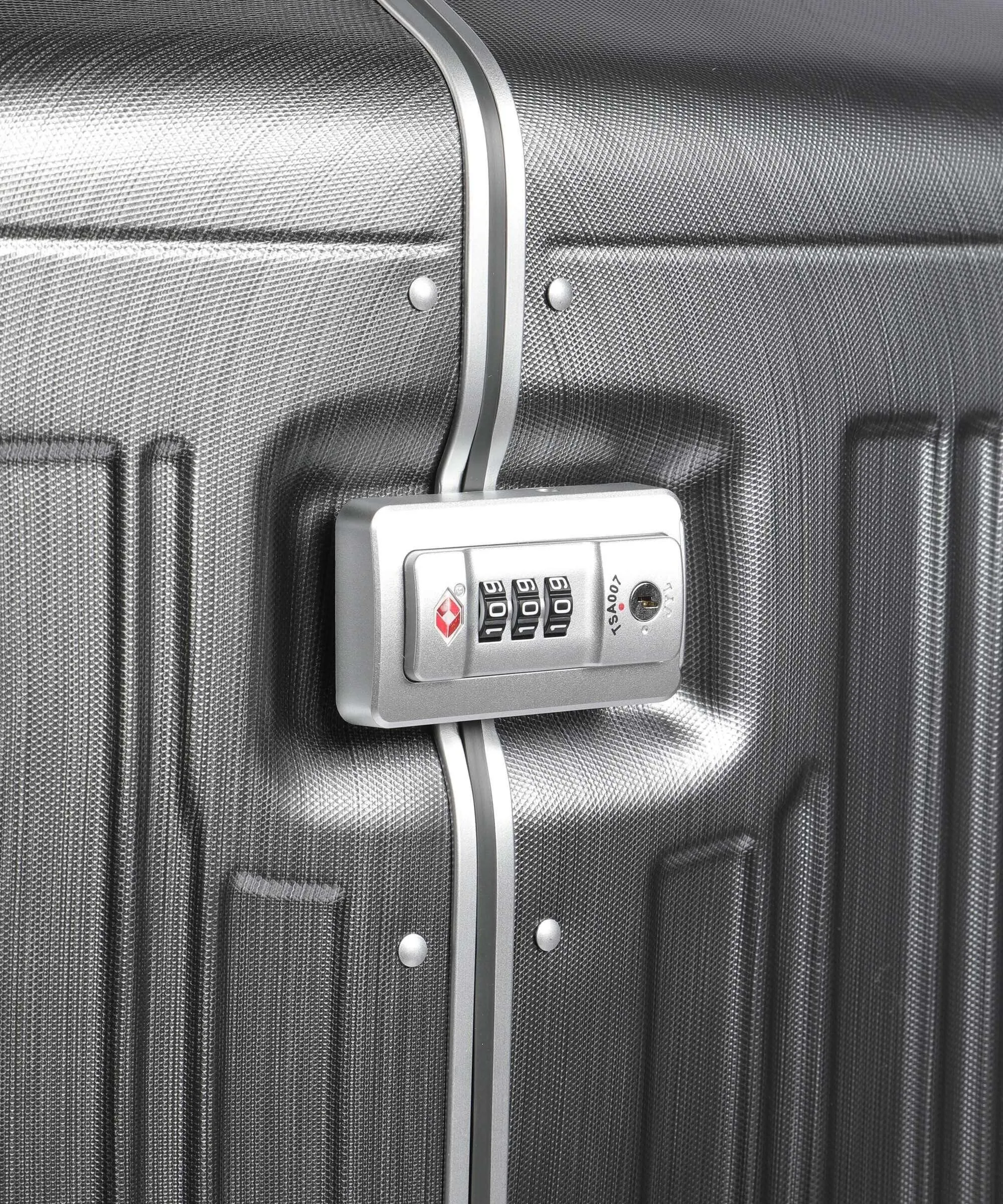  Piquadro PQ-LM Trunk Valigia trolley (4 ruote) argento 80 cm  